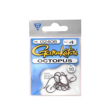 GAMAKATSU Octopus #4 Siyah Olta İğnesi 1/10
