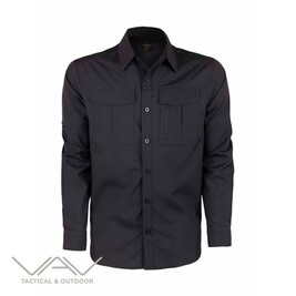 VAV Tactical & Outdoor - VAV Uzun Kol Gömlek Tacflex-02 Siyah- XS